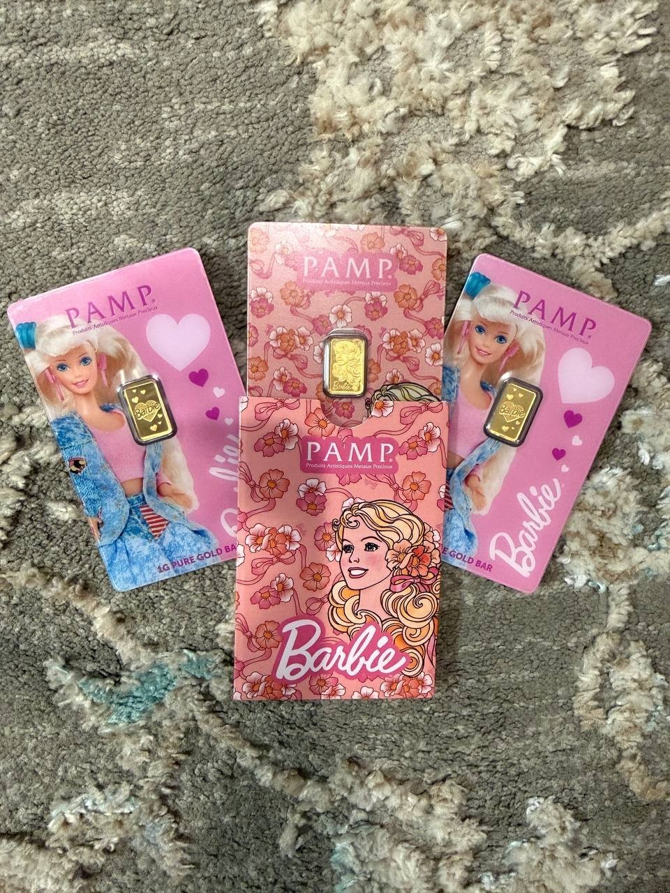 1 GRAM GOLD PLATINUM SILVER MYSTERY BAGS- Golden Barbie Series (See description)