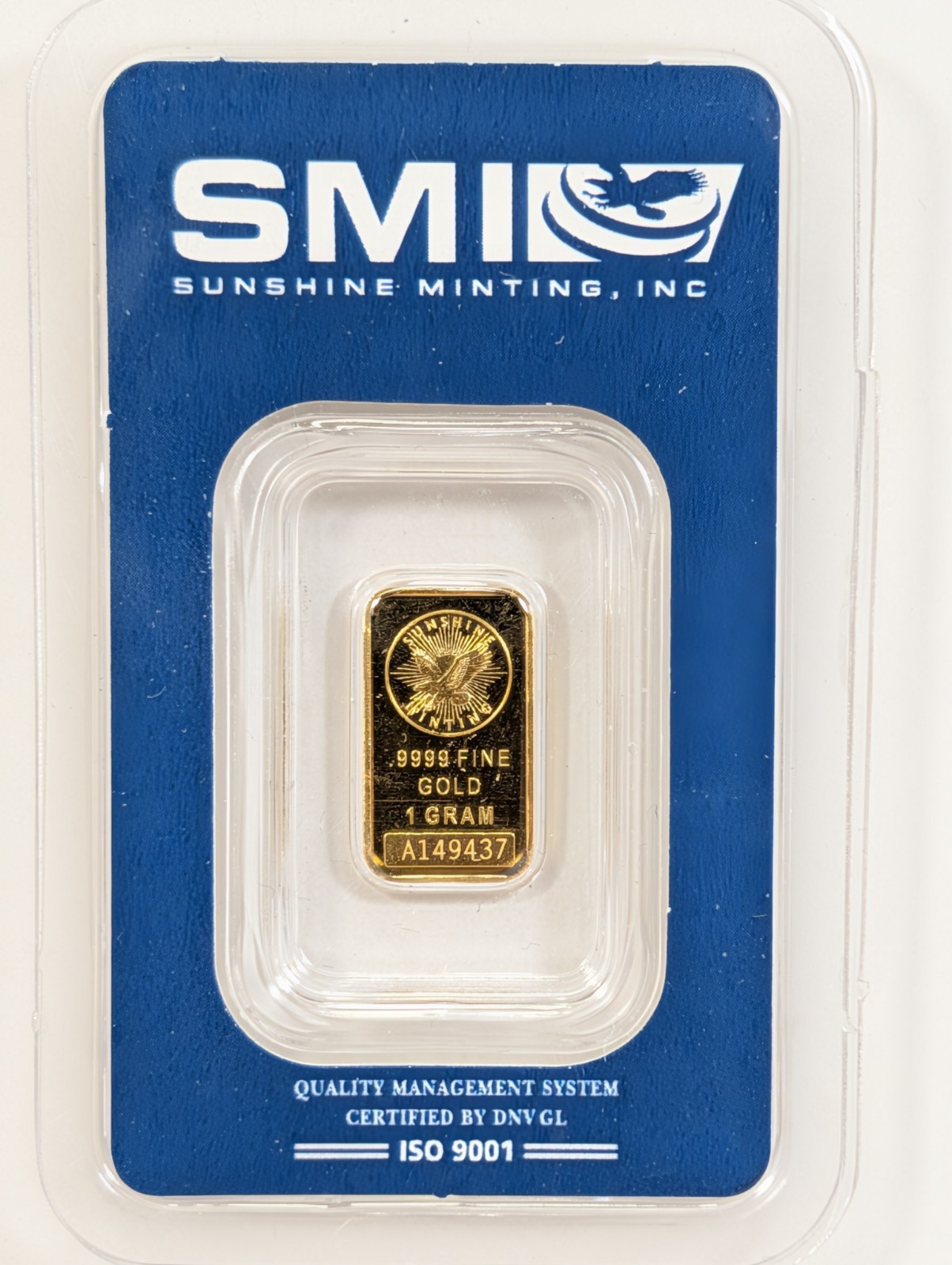 X3 1 Gram Consecutive Sunshine Minting SMI .9999 Fine Gold Bar Sealed in Assay