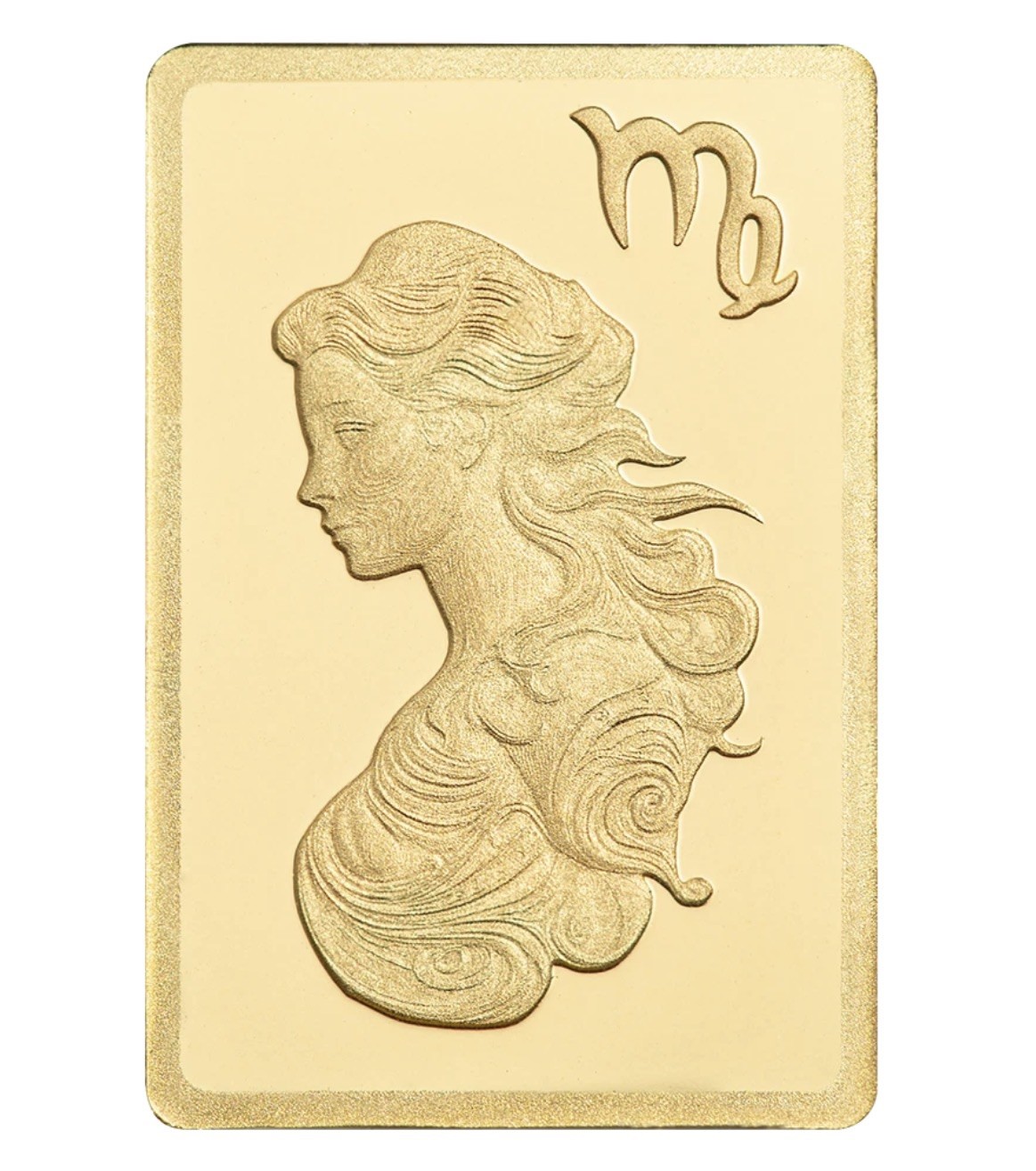 PAMP SUISSE .9999 PURE GOLD BAR Assay Card 3000 MINTED VIRGO 1/2 Gram Zodiac .5g