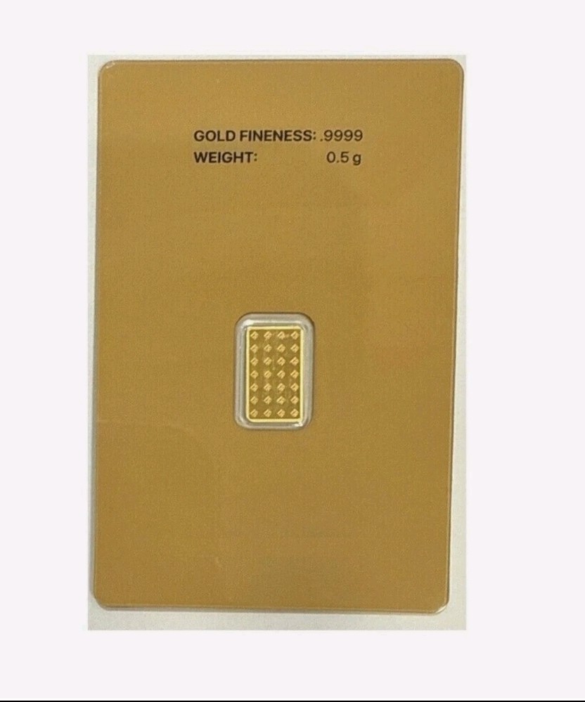 Frontier Mint .9999 Fine Gold Bar Half Gram – In Assay Card