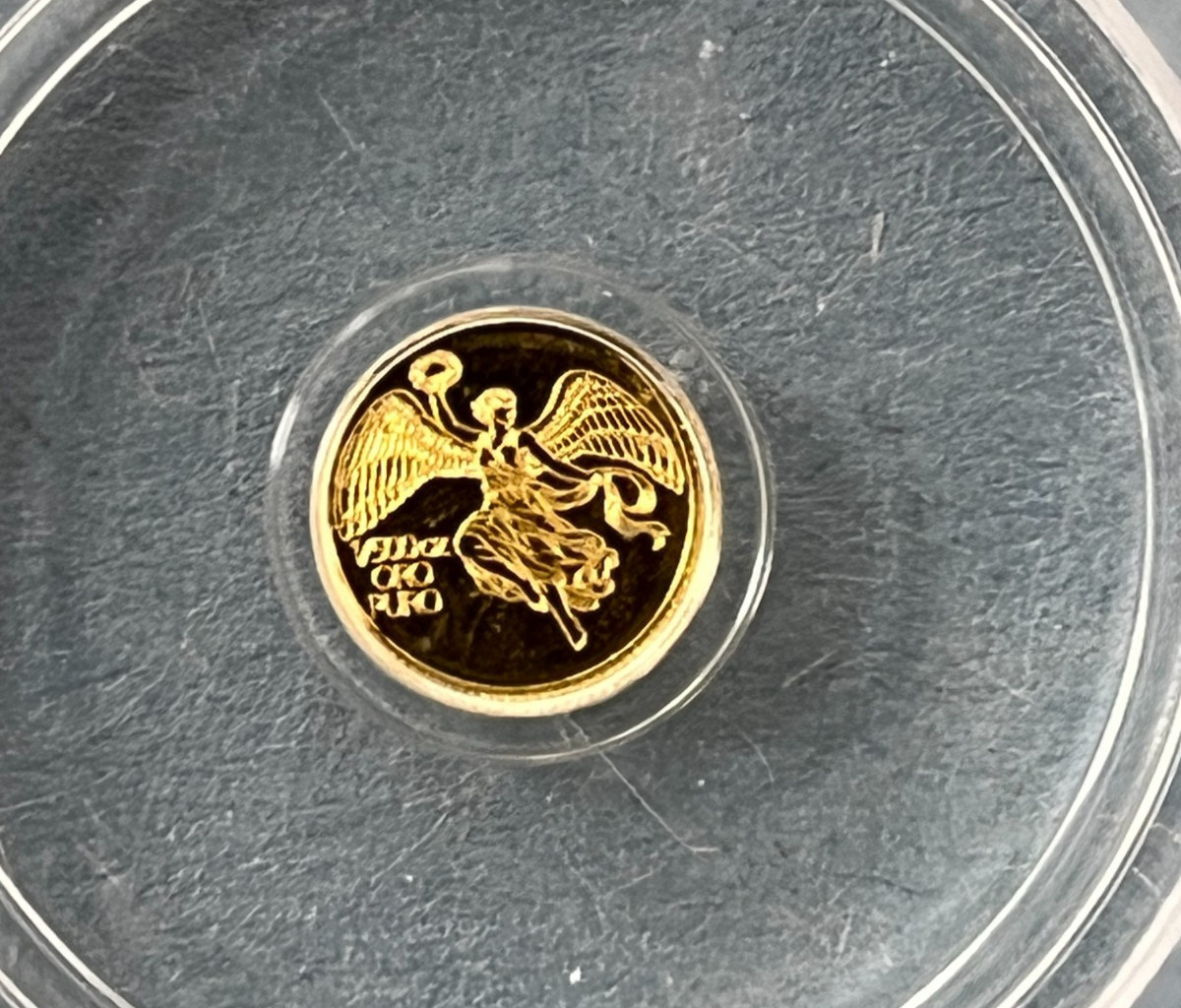 ICG MS70 Libertad Design 1/500th Oz Pure .999 Fine Gold Art Round – Gold Label