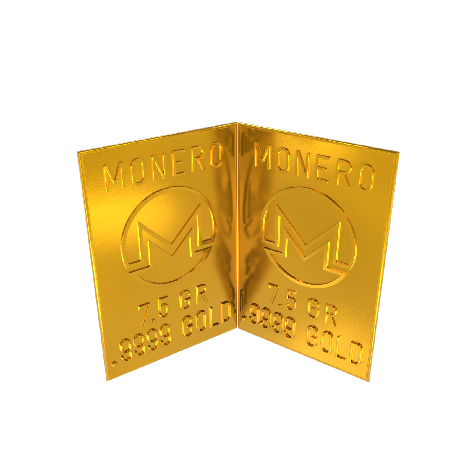 1 Gm Monero Gold Snap Bar GR Bar Gold Bullion Precious Metal .9999 Gold