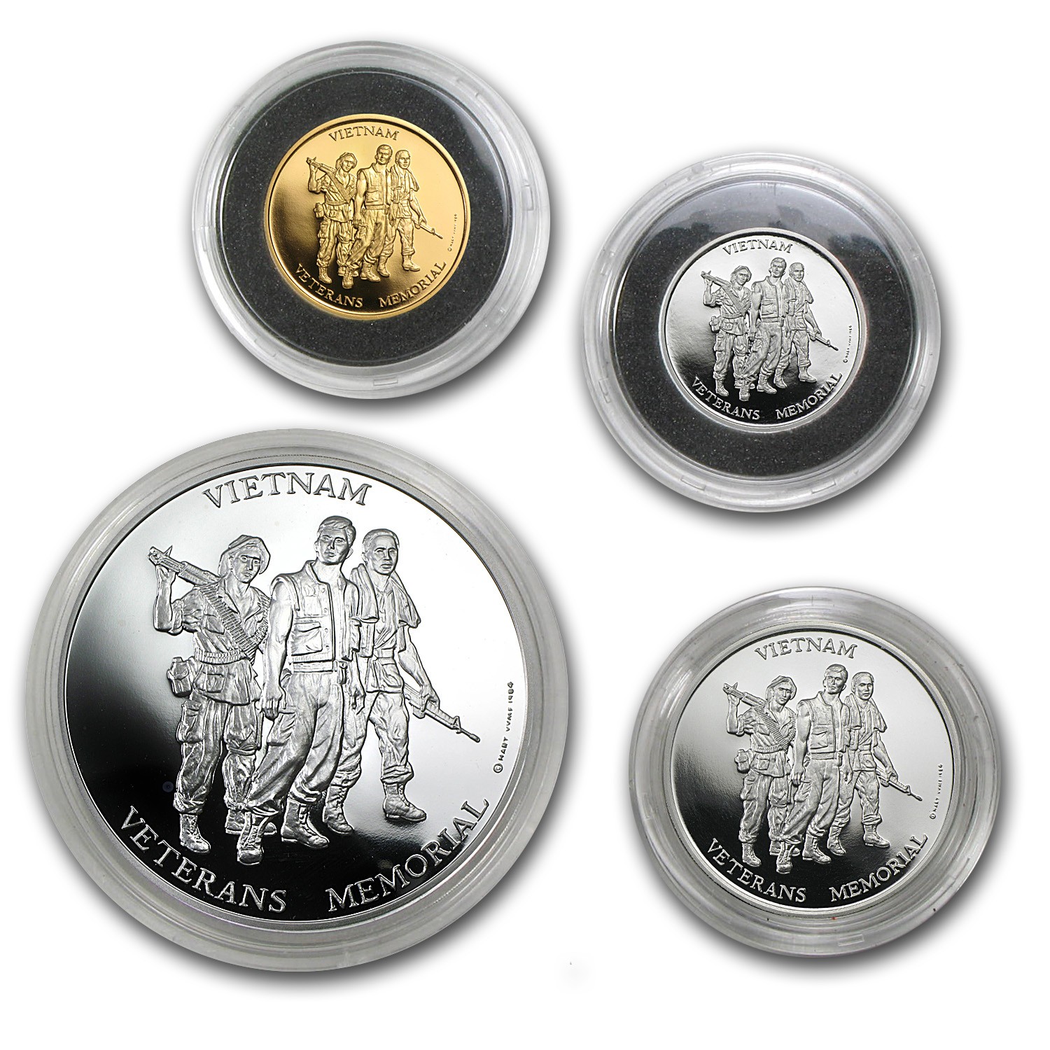 4 Metals Set – Vietnam Veterans Memorial Set (In Capsule)