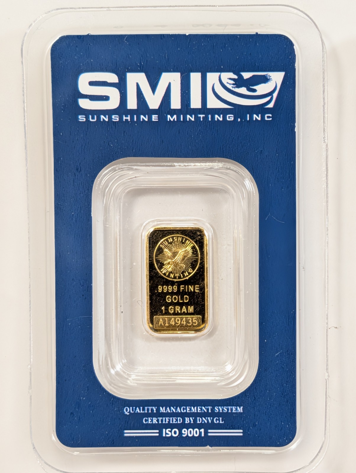 X3 1 Gram Consecutive Sunshine Minting SMI .9999 Fine Gold Bar Sealed in Assay