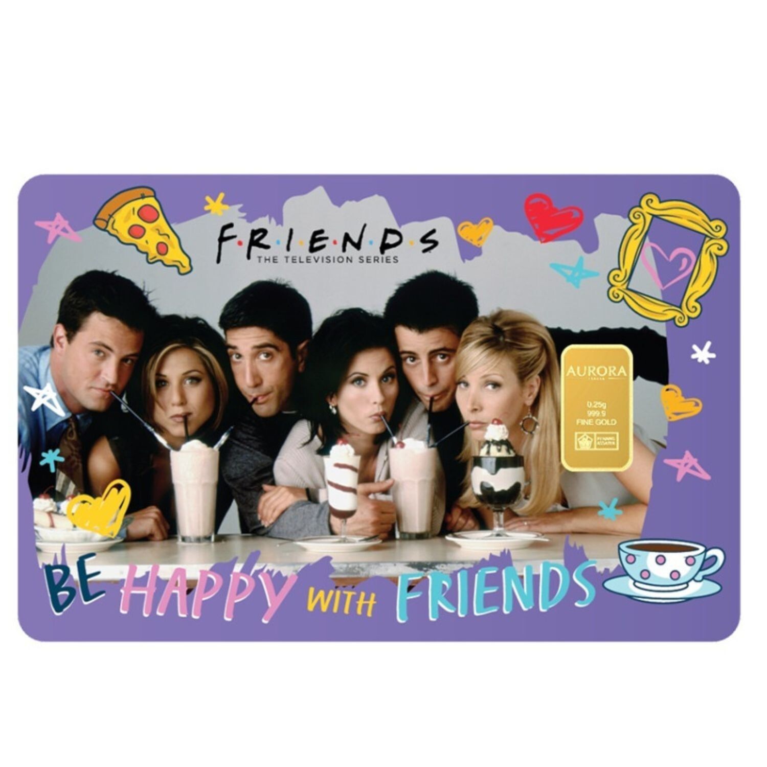 Friends Limited Edition Gold Bar 0.25gram 999.9 FreeShip