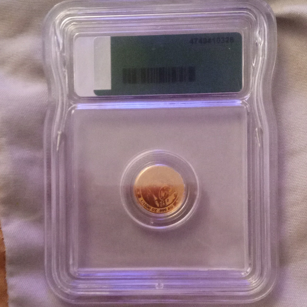ICG MS70 Gangster Bear Gold Round 1/1000 oz Gold Bullion Coin
