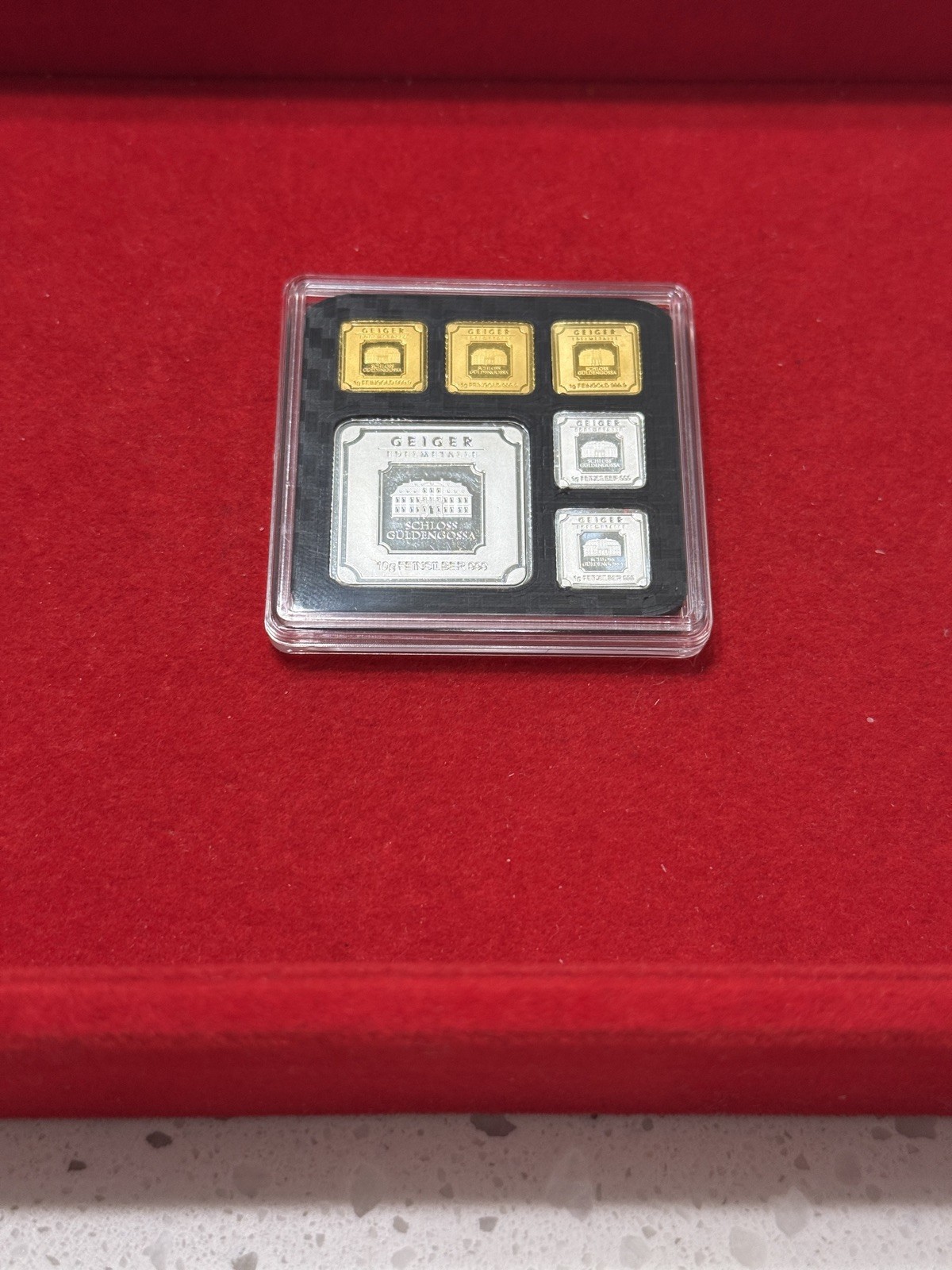 Lot of 5 🔥 3 GOLD 1 GRAM, 2 SILVER 1 GRAM, 10 GRAM SILVER IN HOLDER