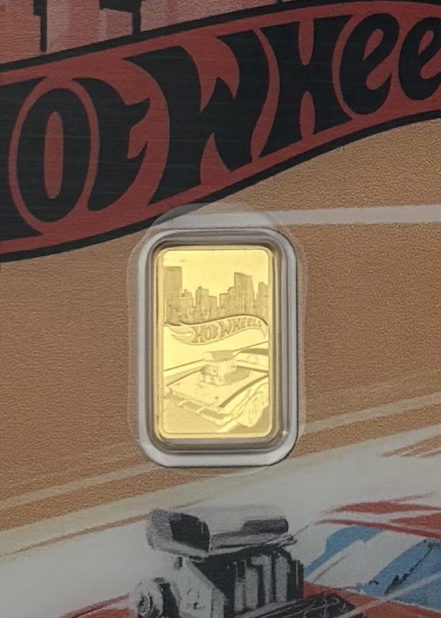 PAMP Suisse Hot Wheels Race to Win 1 Gram .9999 Fine Gold Bar – 5,000 Mintage