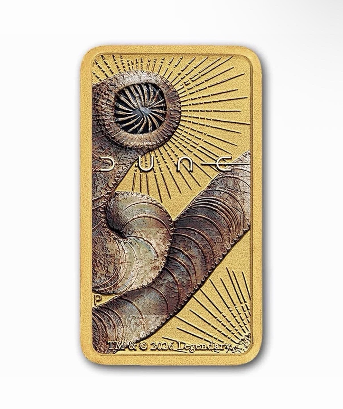 2026 Dune The Perth Mint 1 Gram 9999 Colorized Gold Bar In Mint Assay 3000 Made