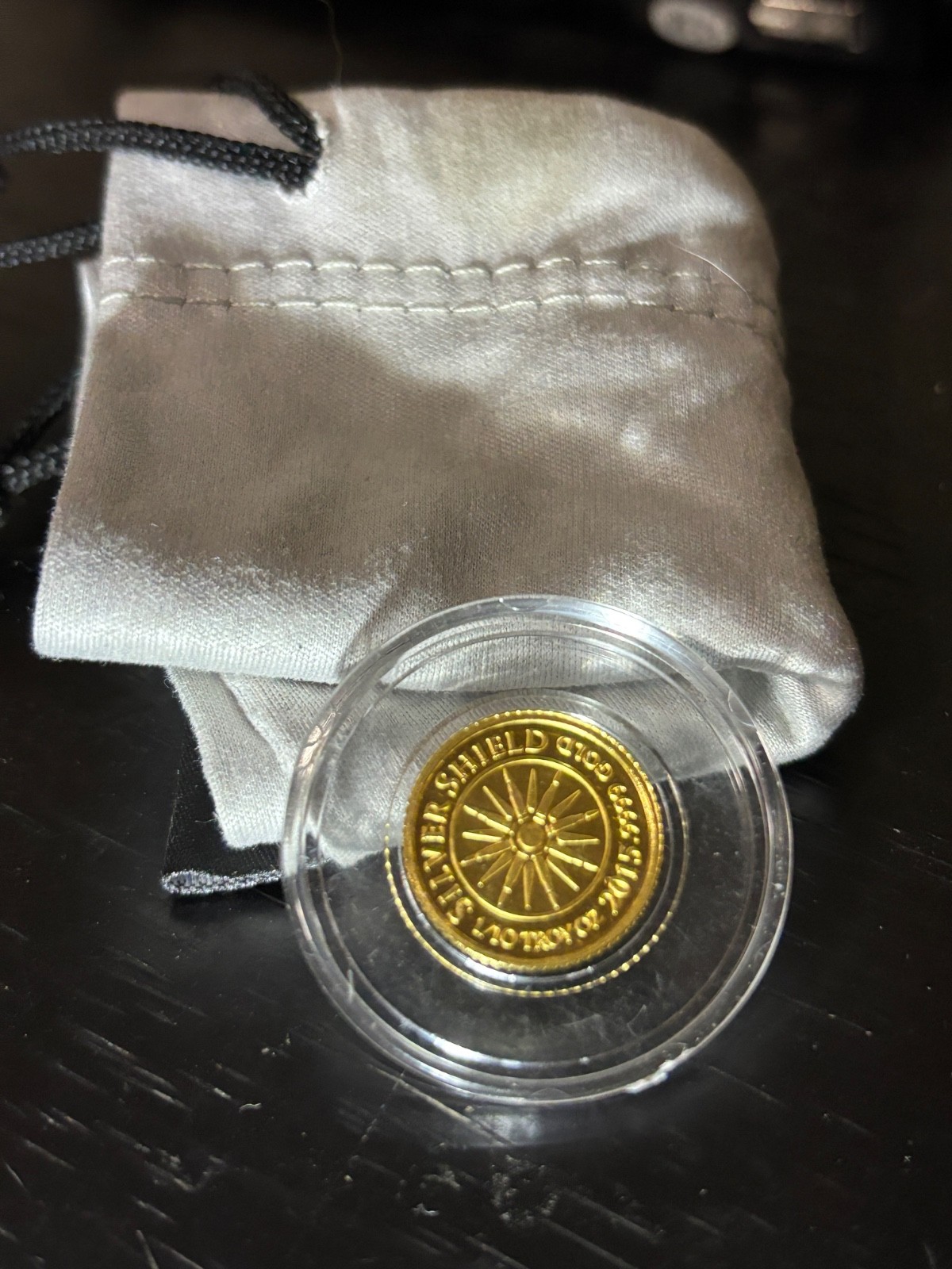 2015 Silver Shield 1/10 oz .9999 Gold FREEDOM Round. Ultra rare and Beautiful