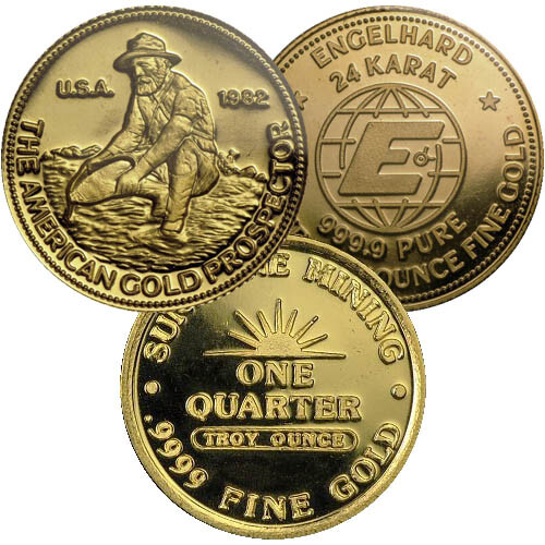 1/4 oz Gold Round (Varied Condition, Any Mint)