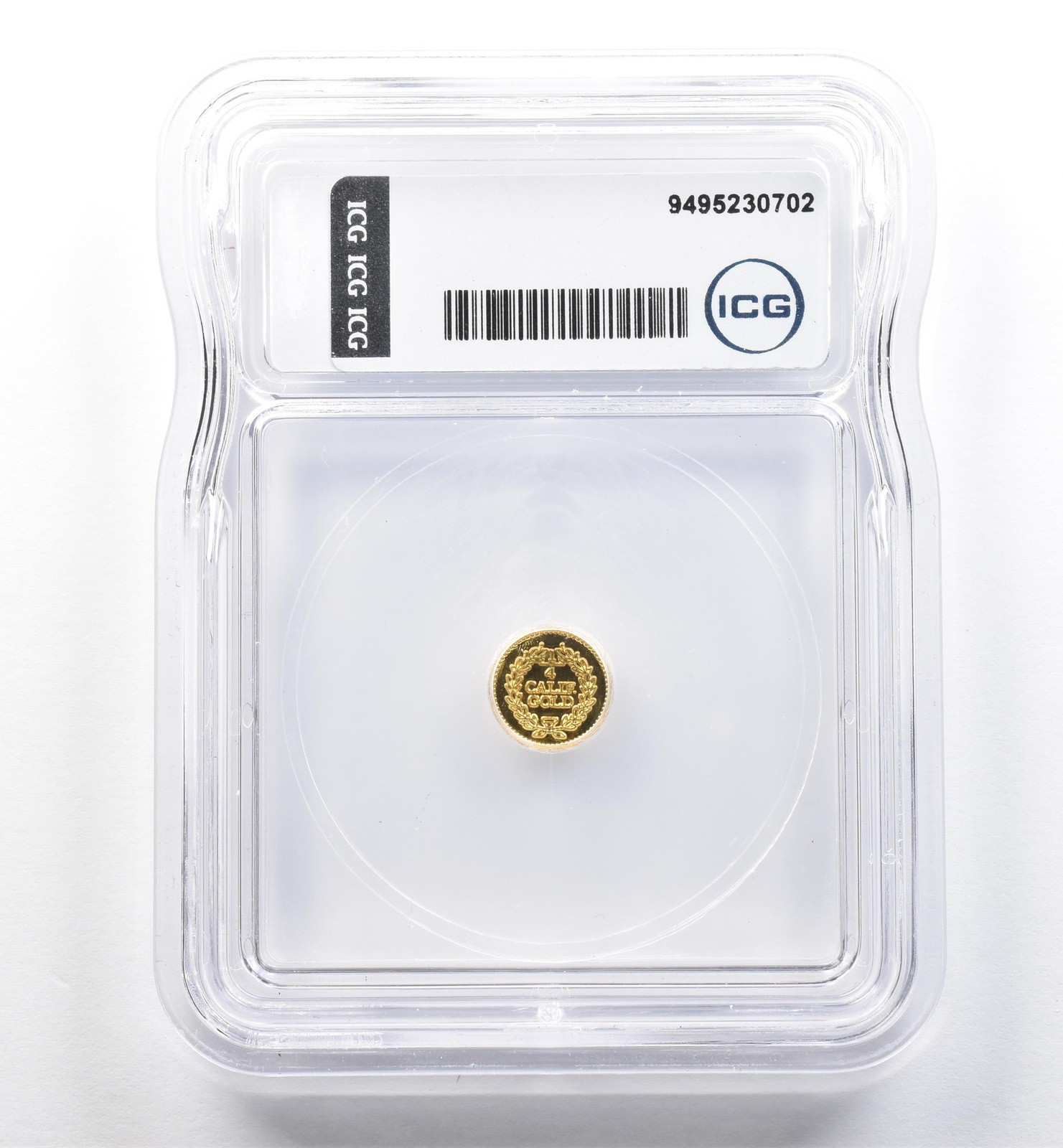 ND California Fractional Gold Token Liberty Head 1/4 Dollar MS68 ICG *7434