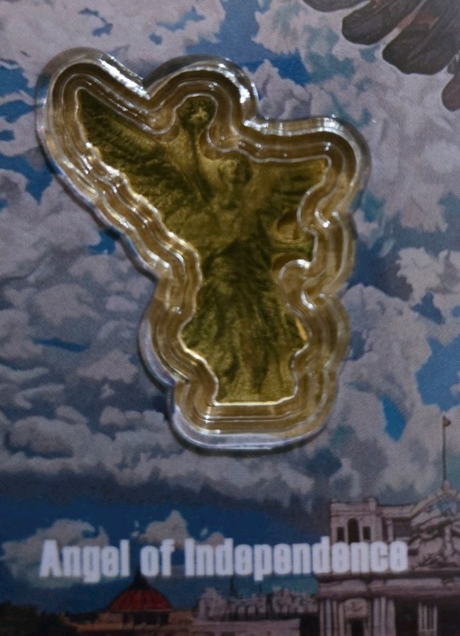 1/1000 oz Gold Mexican Angel of Independence Nieu (In Card)