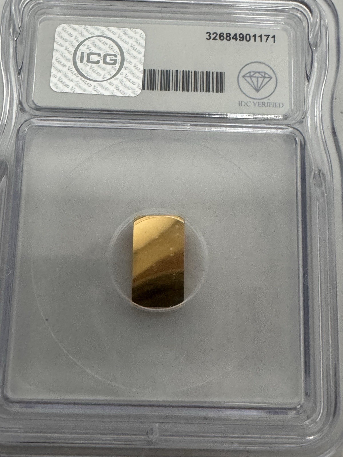 ICG Break In Case of Emergency Scottsdale Gold Bar 1/100 oz