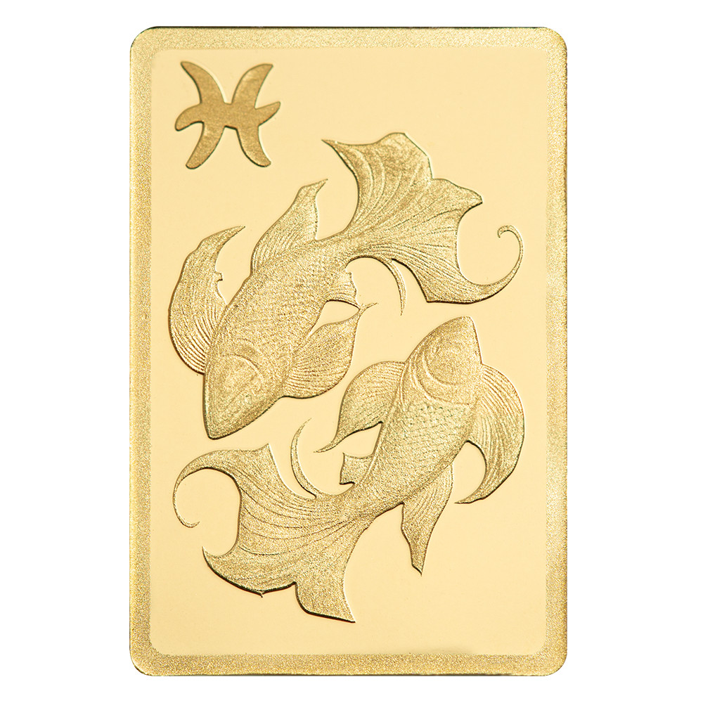 Pamp Suisse Zodiacs 0.5g Gold Bar in Assay Card – Pisces