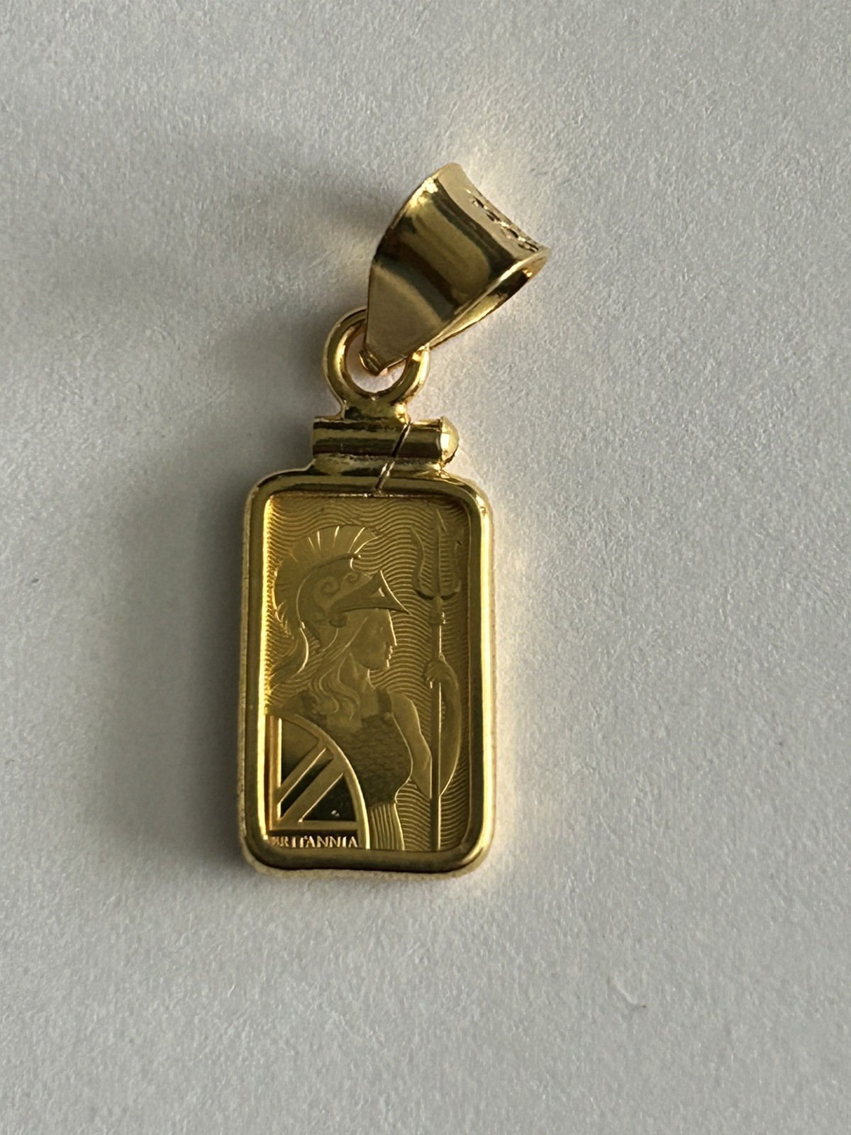 1gram Royal Mint Britannia Bezel -Mount 14k Rolled Gold – Bar not included