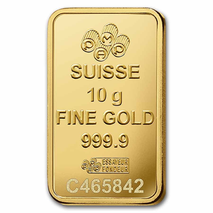 10 gram Gold Bar PAMP Suisse Fortuna Veriscan® (In Assay)