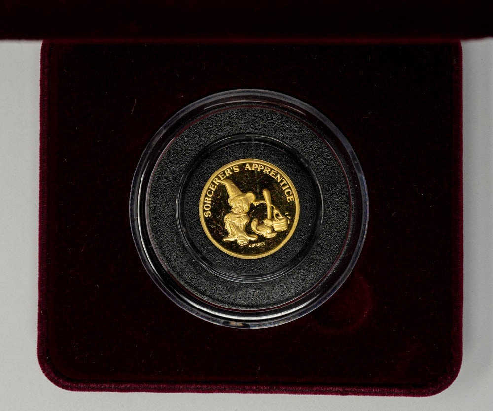 1987 Walt Disney Sorcerer’s Apprentice 1oz .999 Gold 951188-2