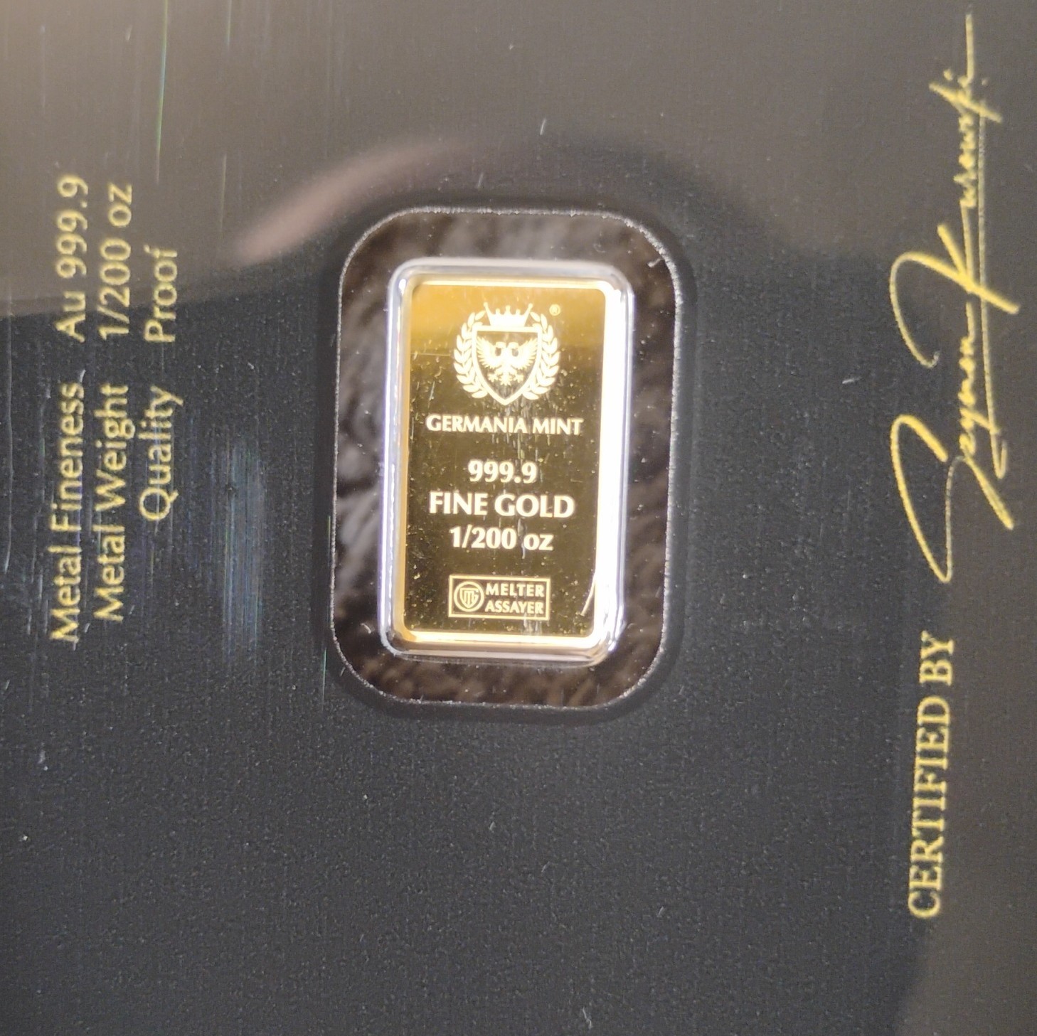 Assorted Gold Pieces With Germania Mint Bar