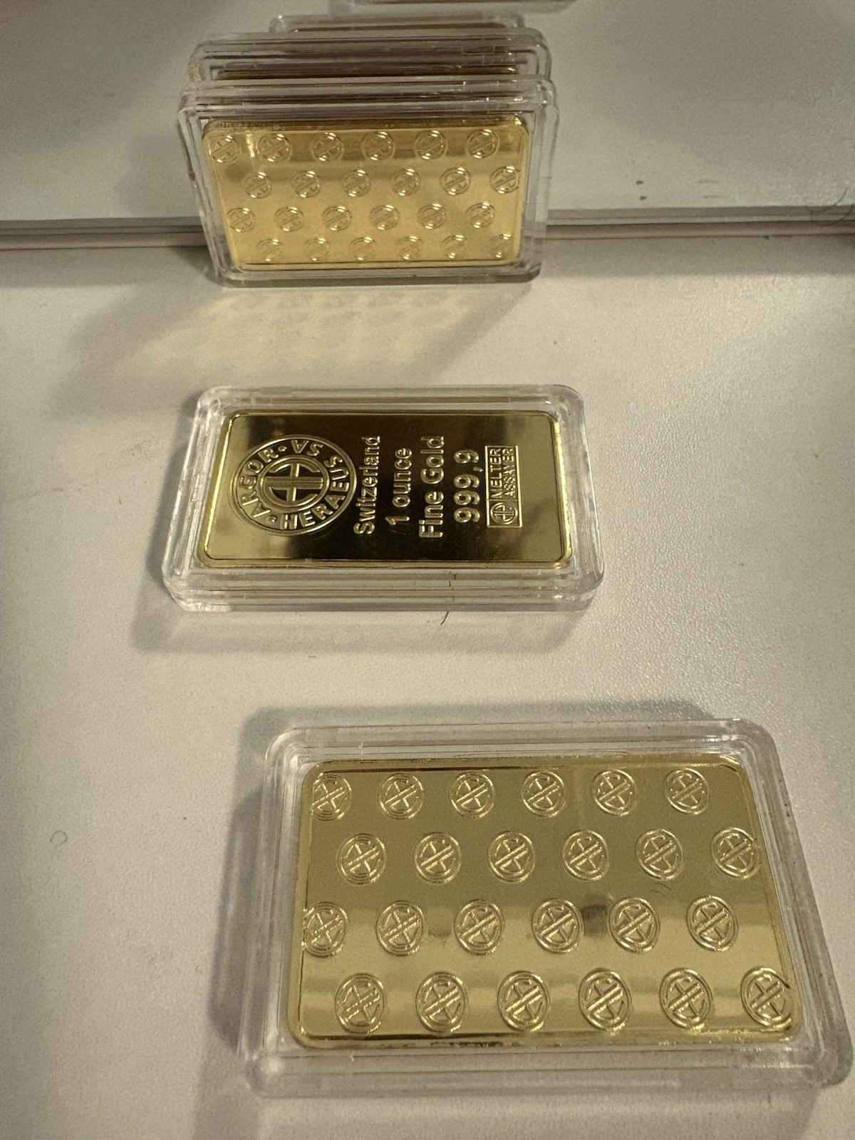 Valcambi Suisse Gold Bar 1 oz .9999 Fine (3 Bars) Total 3 oz