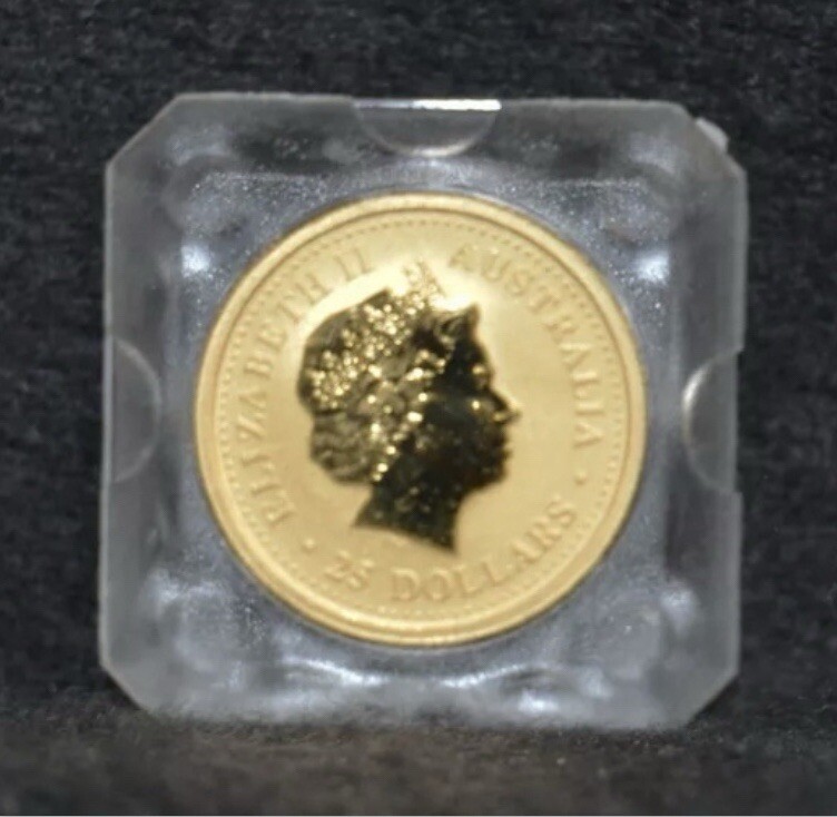 1999 Australia Lunar Year of The Rabbit ~ 1/4 oz Gold .9999 ~ Vintage Coin ~ GEM