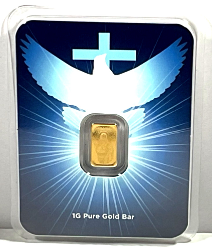 1 gram Gold Bar – Blessings of Jesus Christ (Dove & Cross TEP)