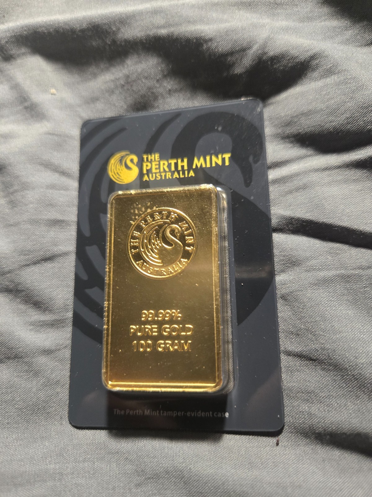 100 gram Gold Bar – The Perth Mint – 99.99 Fine in Sealed Assay
