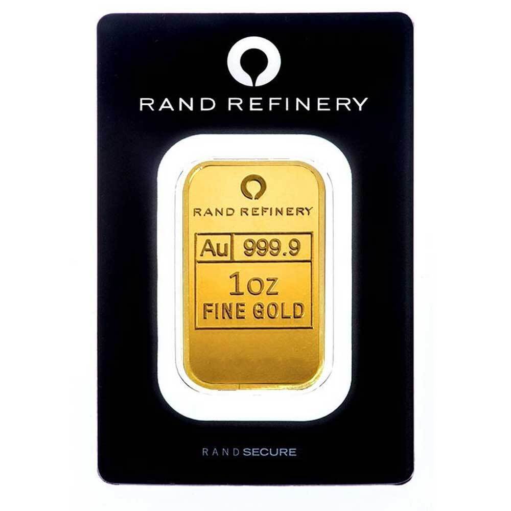 1 oz Rand Refinery Gold Bar .9999 Fine Sealed in Assay