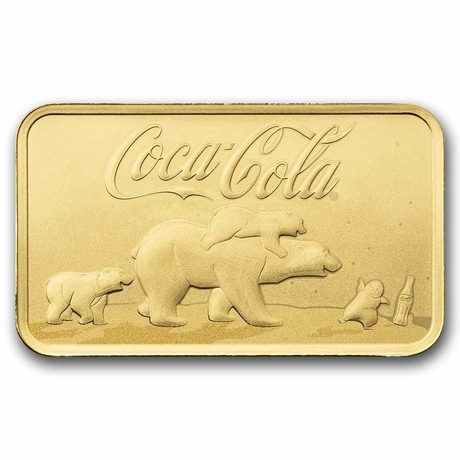 5 gram Gold Bar – PAMP Coca-Cola® Polar Bear & Friends