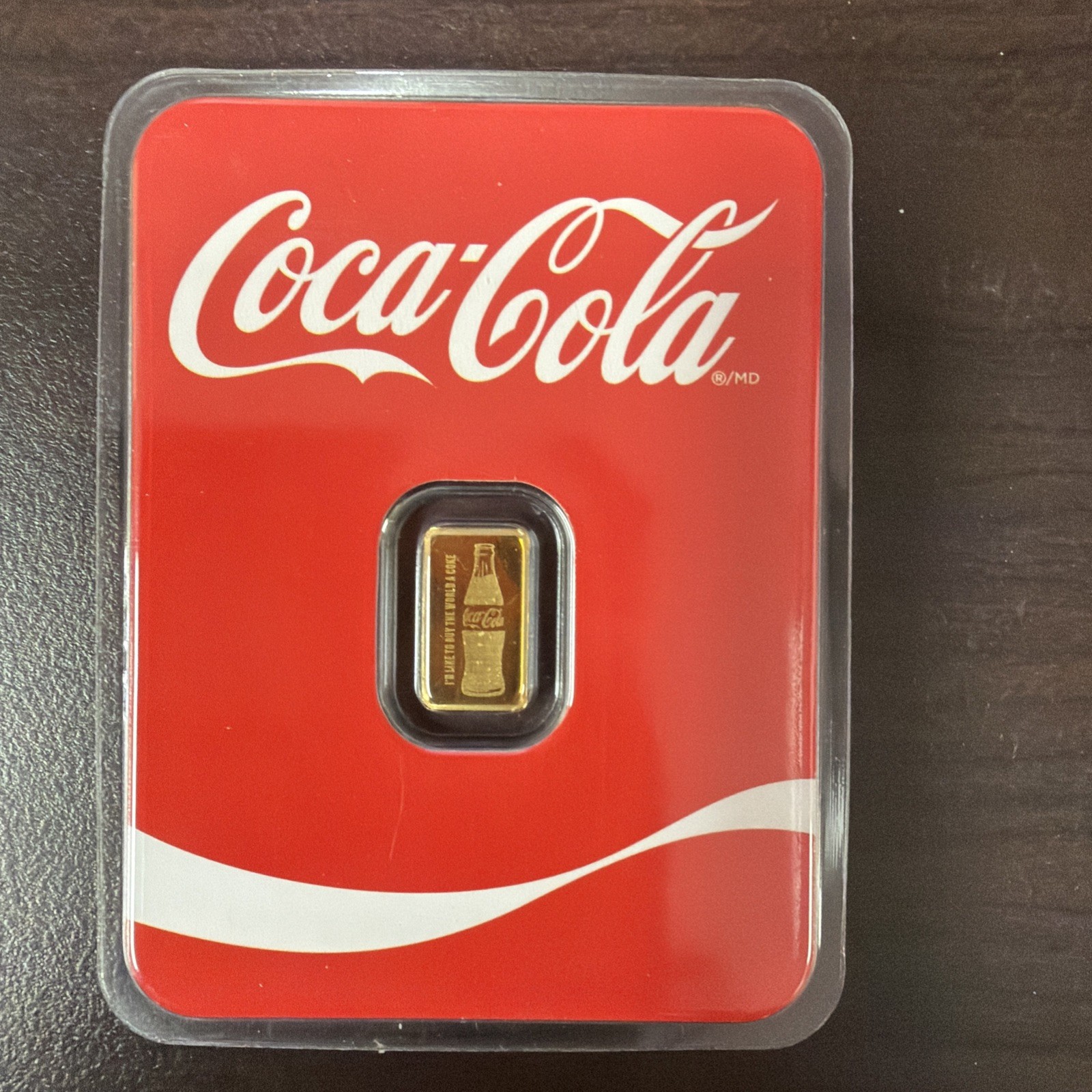 1/2 .5 GRAM FINE GOLD BAR COCA COLA