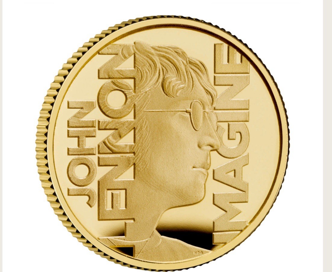 2025 Great Britain JOHN LENNON Music Legends 1/40 oz Gold Proof in Card L.E.1250