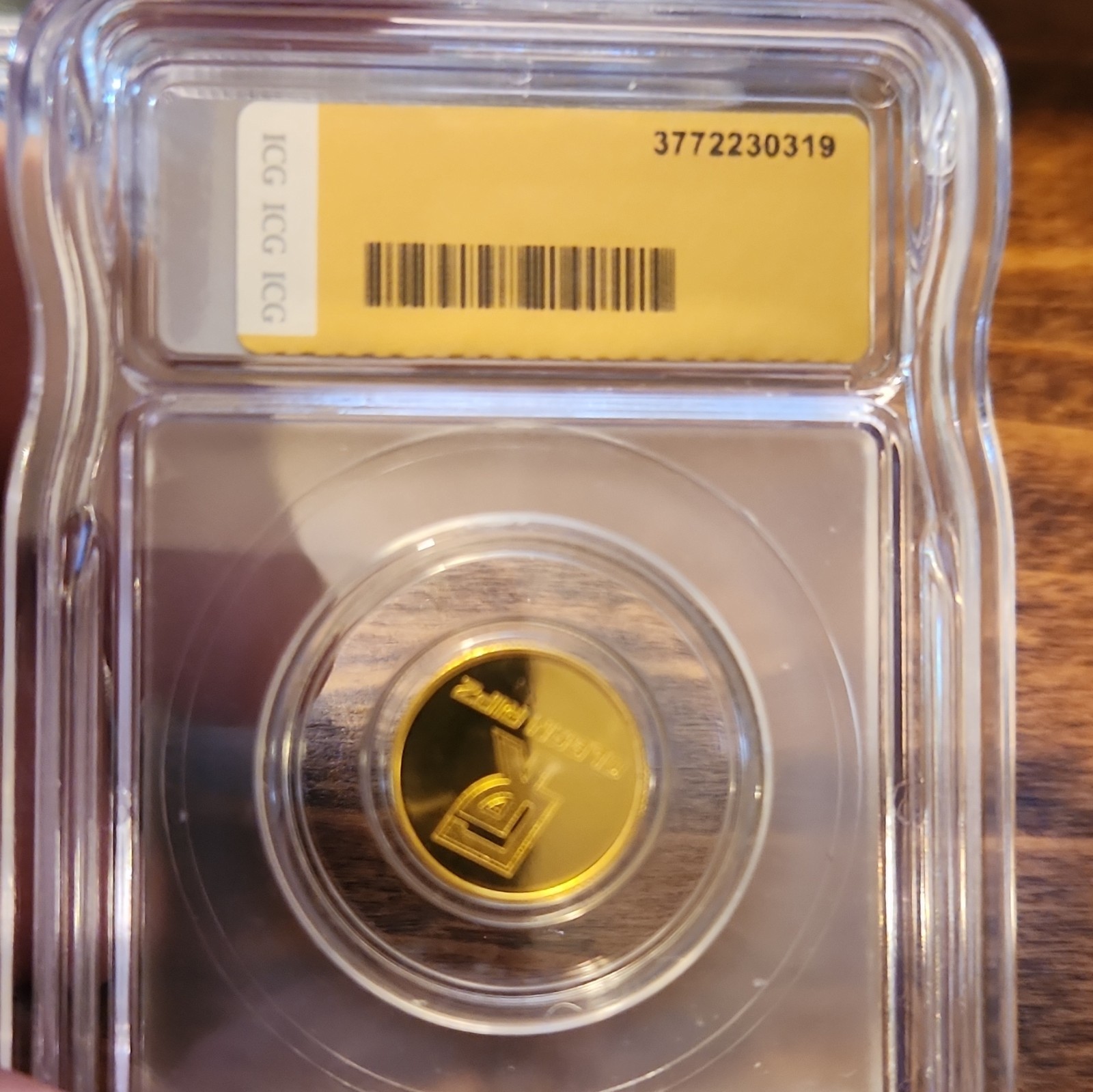 Clean Ripz 2.5g .9999 Fine Gold Round ICG MS70 PL Slabbed 2.5g Gold Content