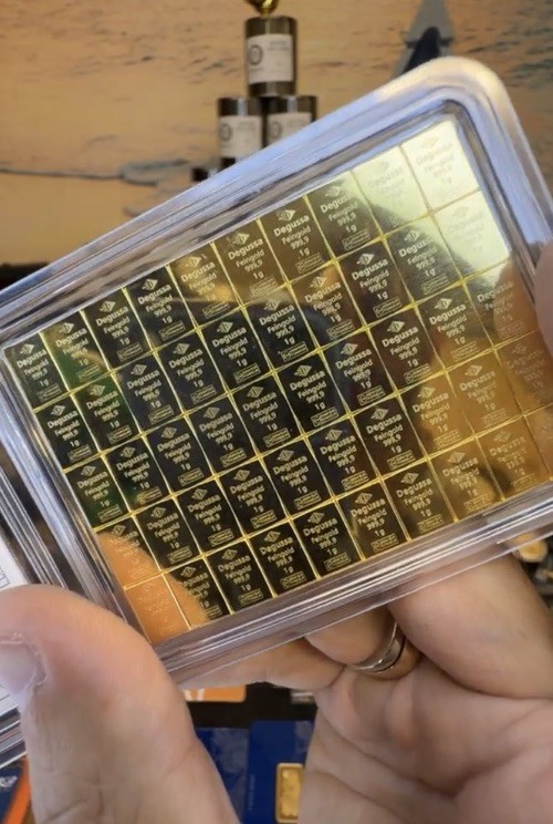 Rare 1 Gram .9999 Degussa Feingold Gold Bar No Longer Produced German Gold Bar!