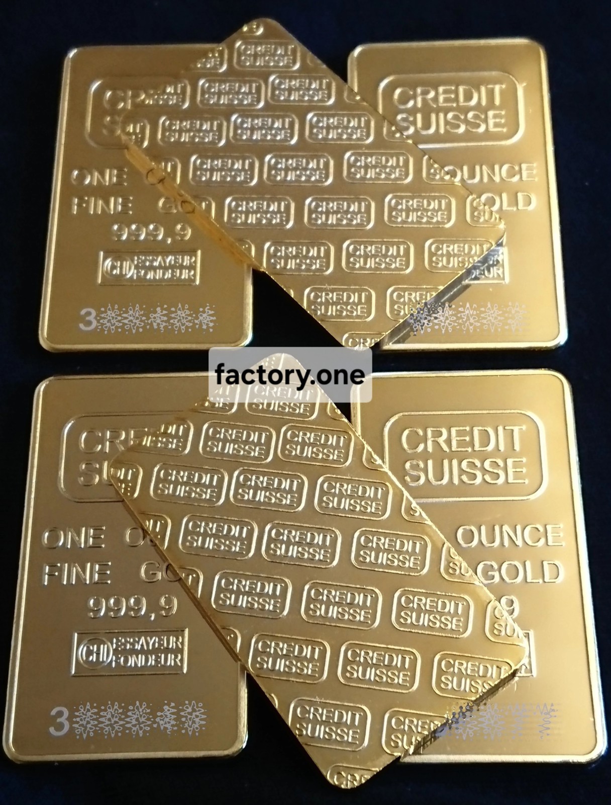 1oz BULLION BAR – 24k GOLD FlNlSH 500mills THICK .9999 FINE – NOT MAGNETIC 🪙