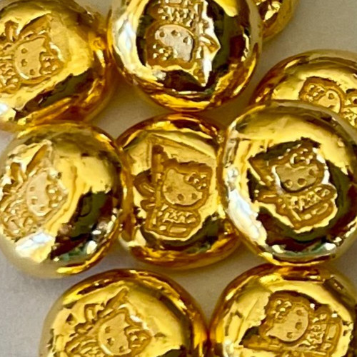ONE – 1 gram GOLD bar .9999 Hello Kitty AK-47 hand poured bar 99.99%
