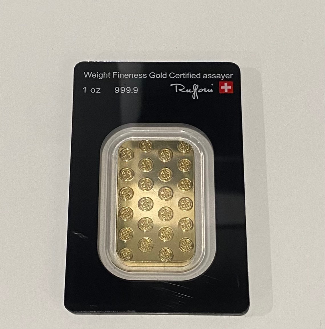 Argor-Heraeus Switzerland 1 oz 999.9 Fine Gold Bar in Assay Card
