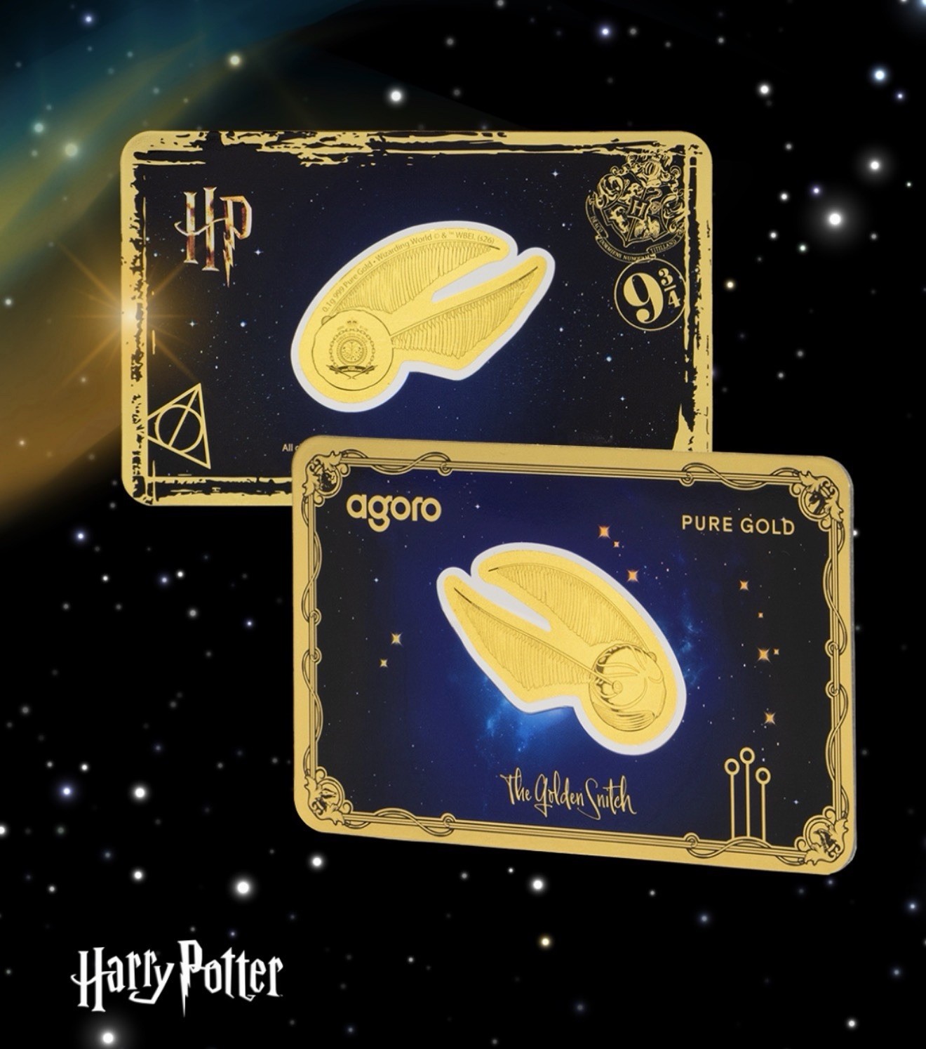 ⚡️ULTRA RARE — Agoro 0.1g Gold Harry Potter™ The Golden Snitch™⚡️