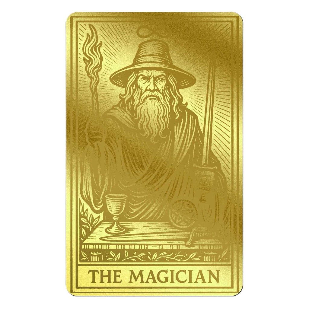 2026 Liberia The Magician 1/1000oz 9999 Gold Coin in Themed Card