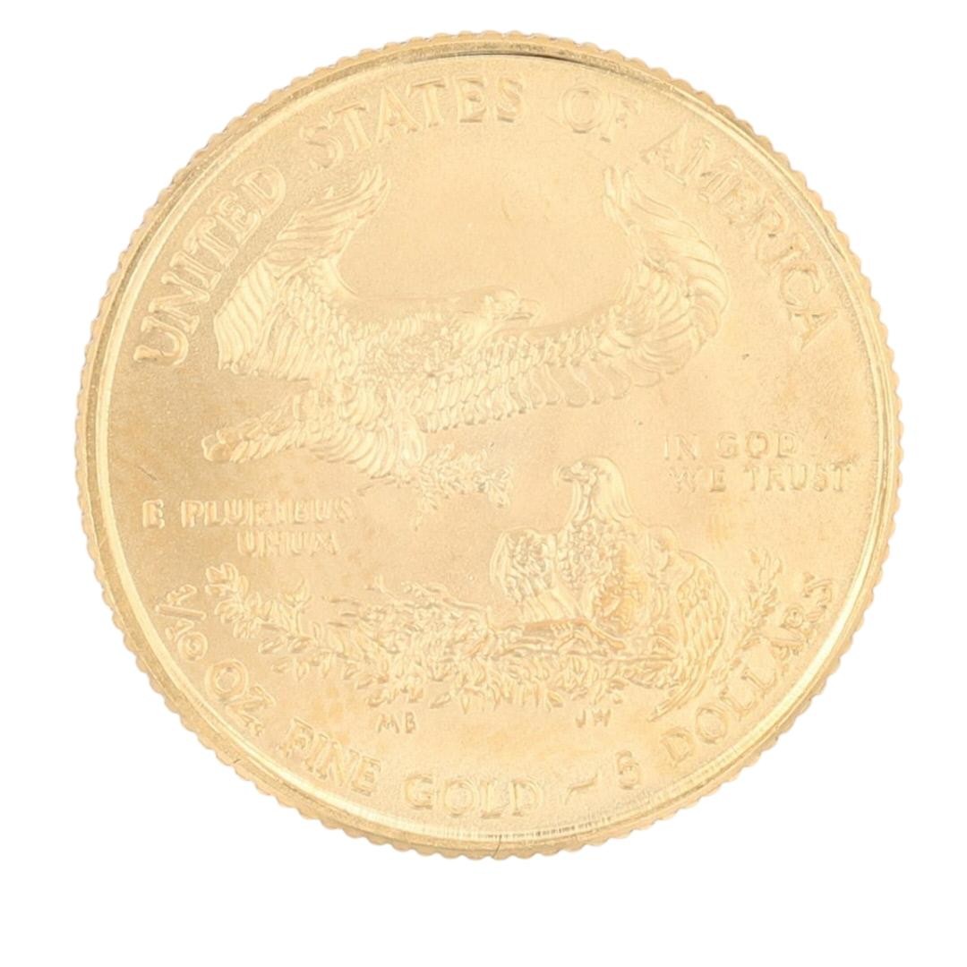2014 & 2019 1/10 oz American Eagle .999 Fine Gold Round Bullion Set of 2