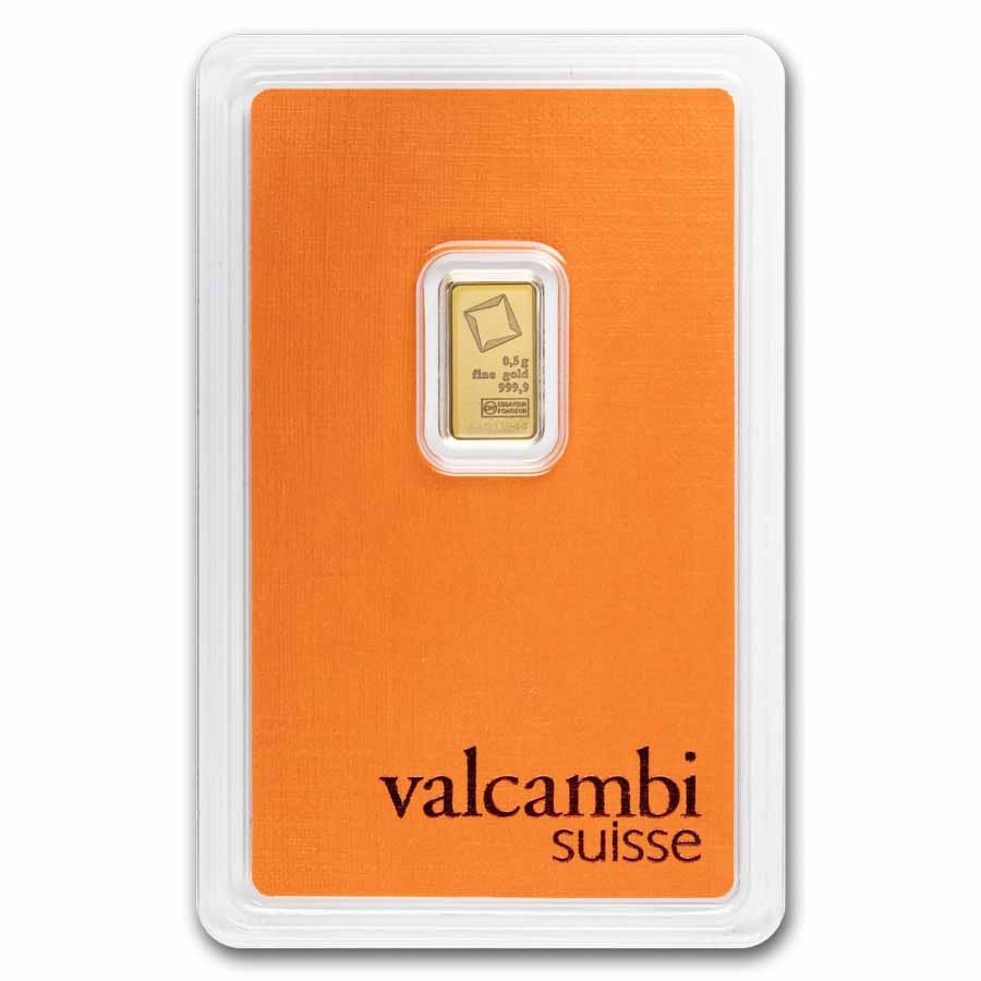1/2 gram Gold Bar – Valcambi (In Assay)