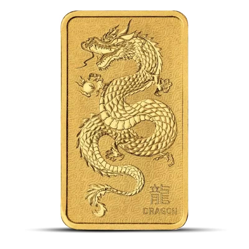 1 oz Perth Dragon Gold Bar