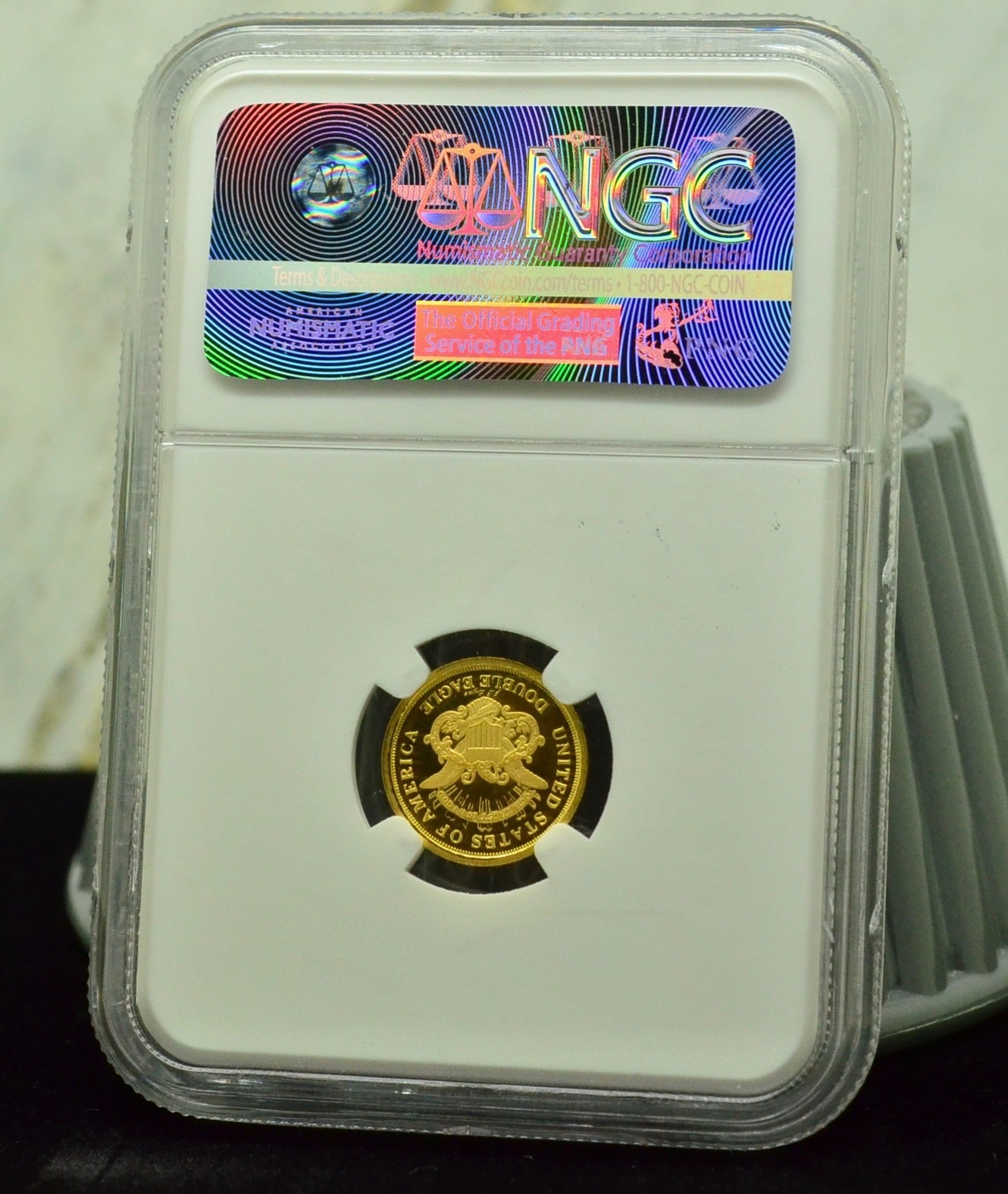 1849 Pattern Double Eagle Smithsonian 2016 1/10 oz .999 Gold NGC UCAM Gem Proof