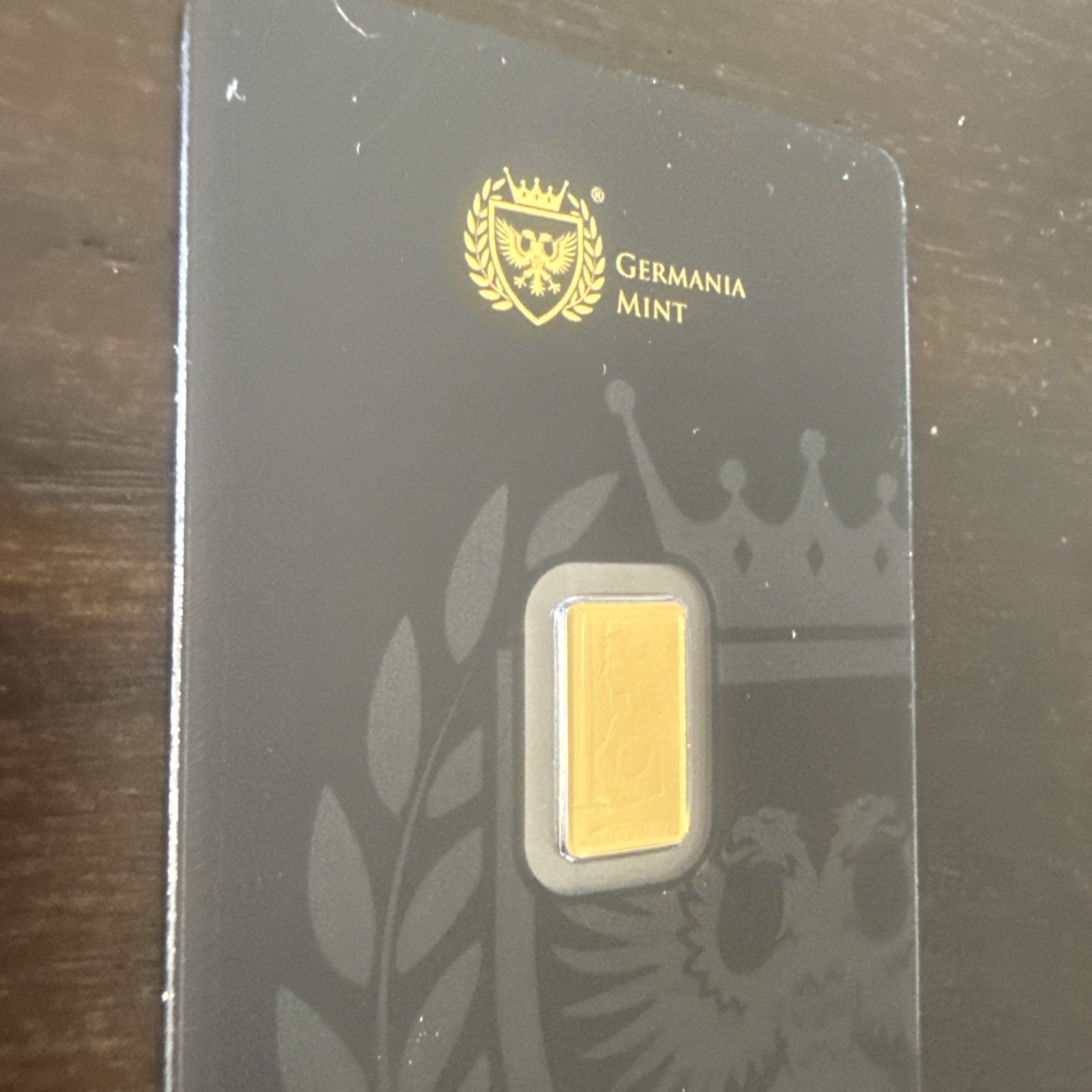 1/100 Germania Mint Gold Bar (New w/ Assay)