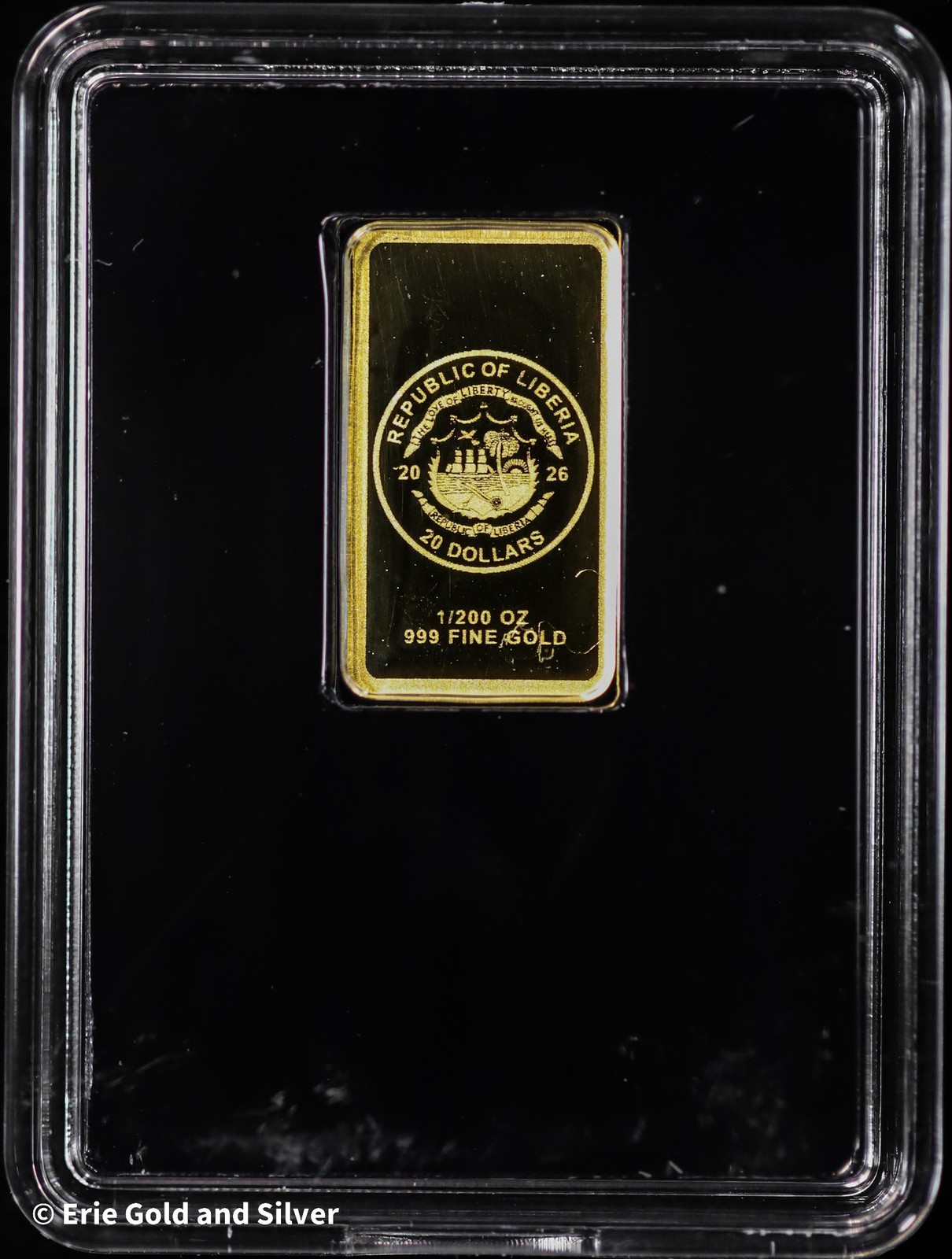 2026 Liberia Black Widow 1/200 oz Gold Bar