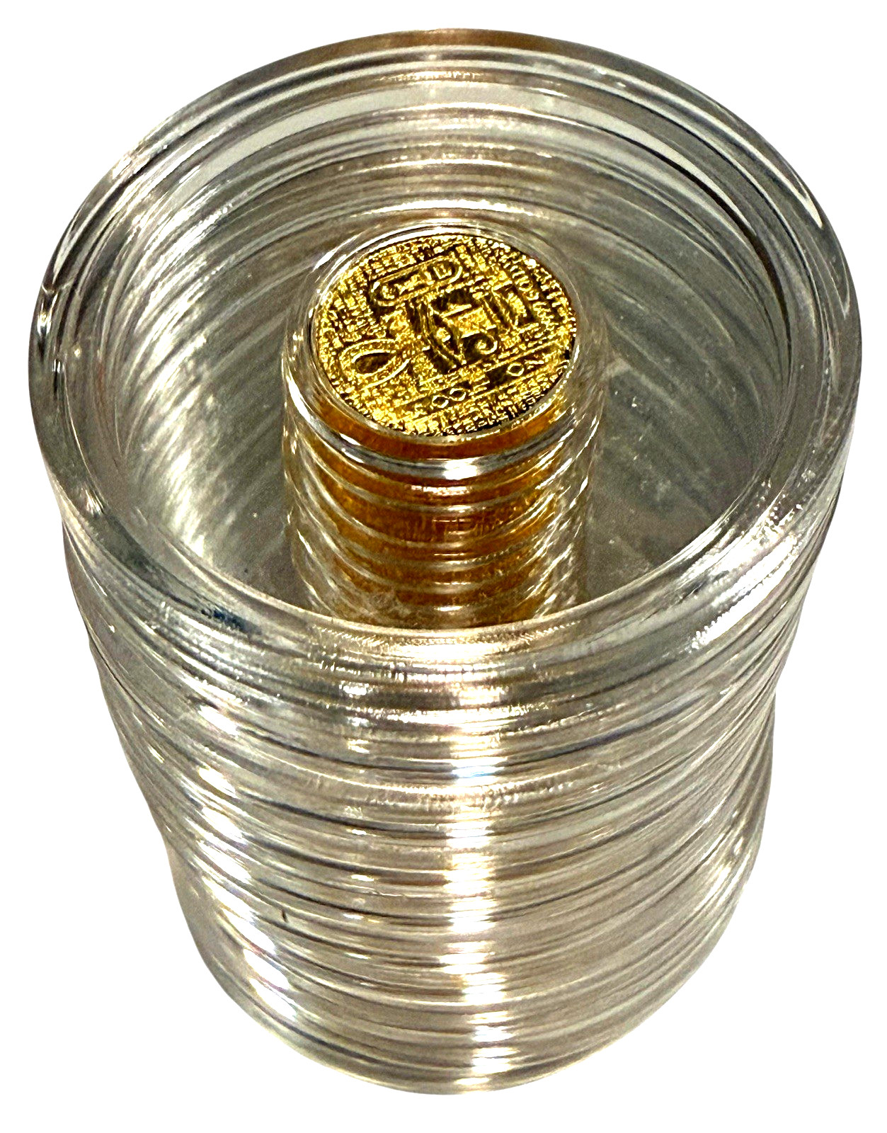 1/200 OZ MONARCH EGYPTIAN .9999 FINE GOLD ROUND IN SEALED CAPSULE BU