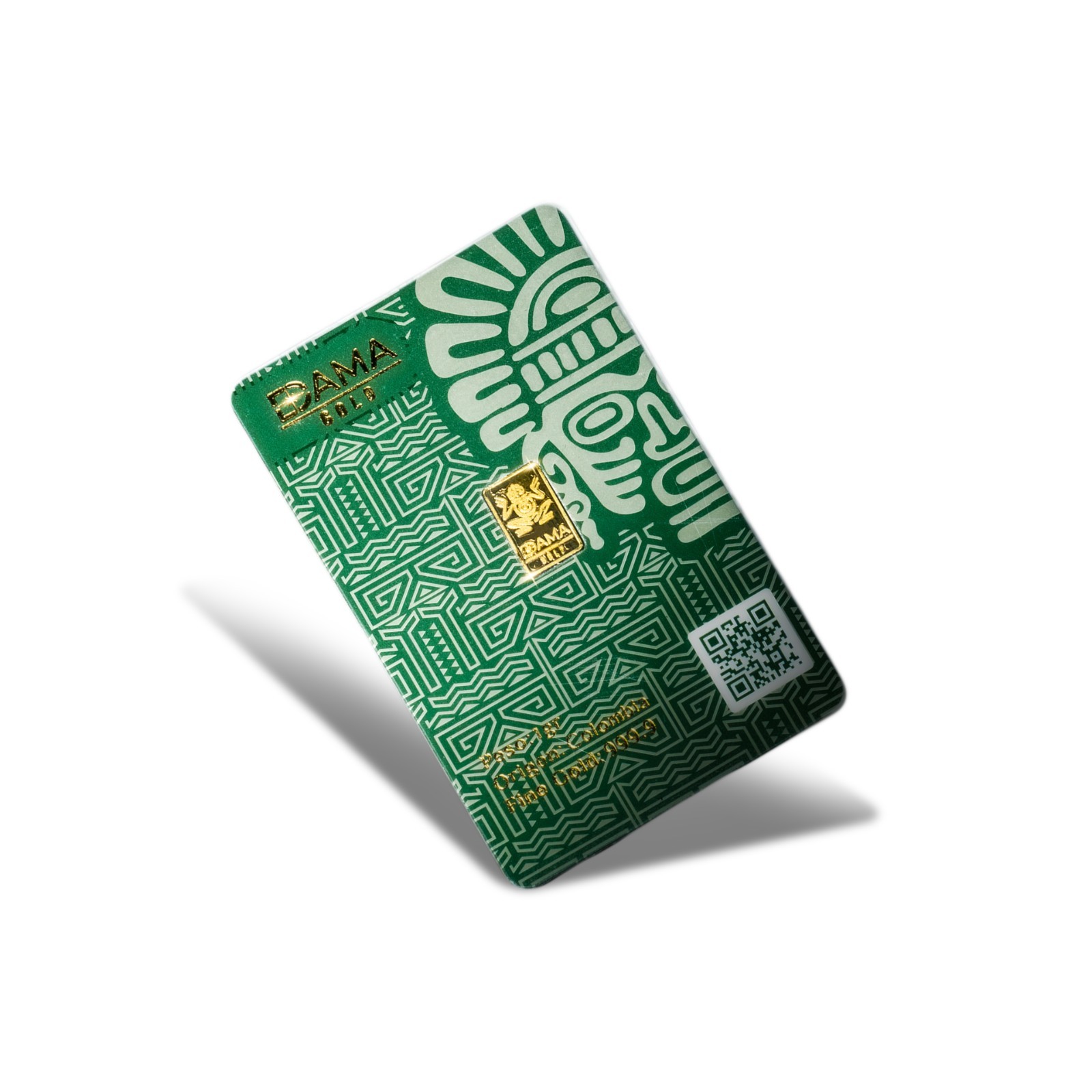 1 Gram 24K Gold Bar 999 – Colombian Inspired Dama Gold Collectible Bullion Card
