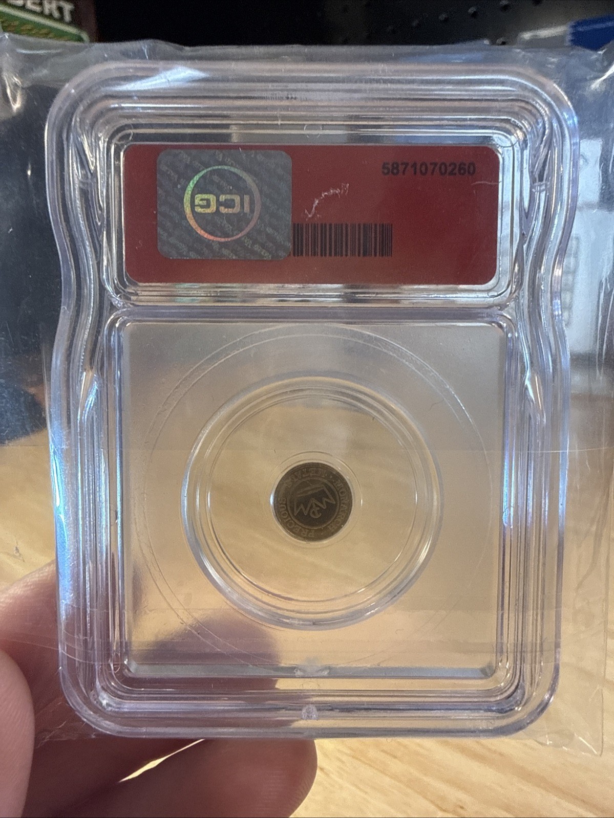 .5 (1/2) gram 0.9999 Fine Gold ICG MS70 Round Monarch Precious Metals Clover 🍀