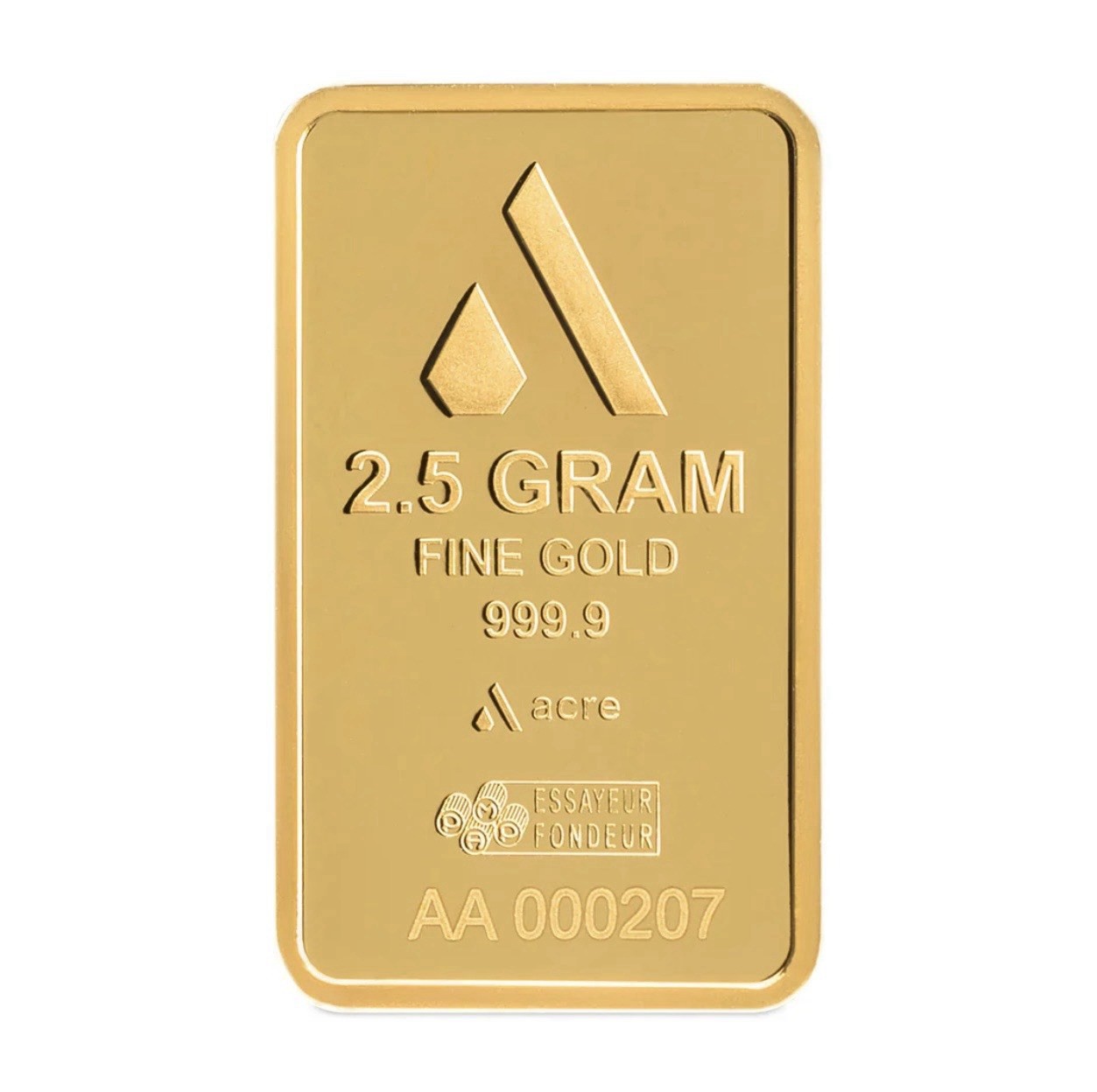 2.5 gram Gold Bar (In Assay) – Acre Gold Alpine Collection