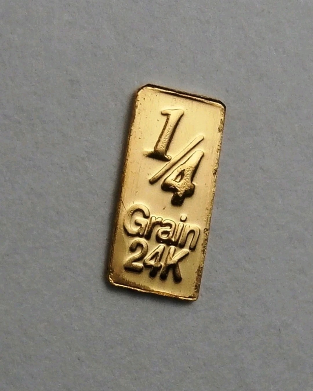IRISH POT O GOLD BULLION BAR 1/60th gram pure 24k fractional gold 999 FINE A8