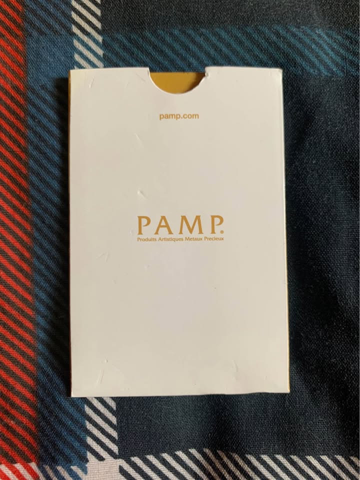 PAMP Lion of England 0.5g Gold Bar .9999 Fine Gold Mintage 3,000 Cert No. 2505